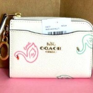 Coach corner zip card holder (C8377)
